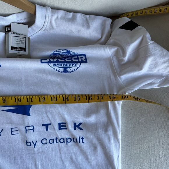 Hummel Core Playertek By Catapult Soccer White Shirt Size XS B18 - Picture 3 of 5